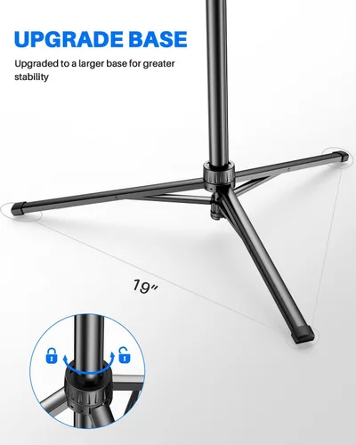 Vista 3 de Trípode de teléfono de 67", trípode extensible MIIASI para iPhone, selfie stick con control remoto y soporte para teléfono, compatible