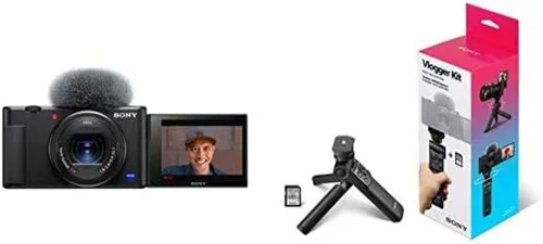 Vista 7 de Cámara digital Sony ZV-1 para creadores de contenido, vlogging y YouTube con pantalla giratoria, micrófono incorporado, video 4K HDR, pantalla