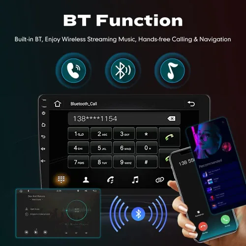 Vista 8 de CarPlay Android Auto Autoradio Navegación de Coche Estéreo GPS Radio 9 "IPS Pantalla Táctil Headunit Tablet para Hyundai Sonata 2010-2014 si