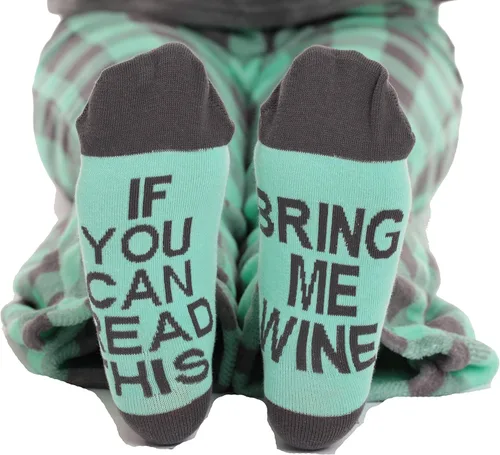 Vista 5 de Just Love Conjunto de pantalón de pijama de felpa para mujer con calcetines a juego con refranes