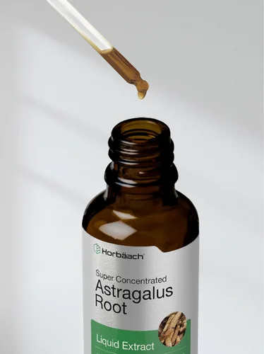 Vista 7 de Horbäach Extracto de raíz de astrágalo líquido 2 onzas líquidas Tintura sin alcohol Superconcentrado Vegetariano, sin OMG, suplemento sin