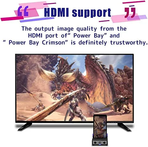 Vista 7 de Brook Power Bay Soporte de carga portátil y rápida, estación de acoplamiento para interruptor NS, compatible con interruptor y controladores GC