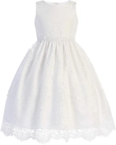 Hecho en Estados Unidos – Vestidos blancos de primera comunión para niñas de 7 a 16 años – Vestido sagrado de primera comunión