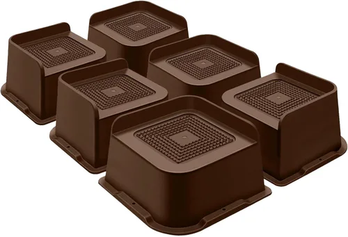 Vista 11 de ANNKUT Elevadores de cama de 1 pulgada resistentes, elevadores de muebles para cama, escritorio, mesa, sofá, sofá, elevadores de cama de gran