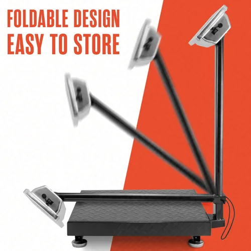 Vista 6 de Houseables Báscula industrial, báscula de plataforma, 600 libras, grande, máquina de peso para equipaje, envío, paquetes, piso, comercial