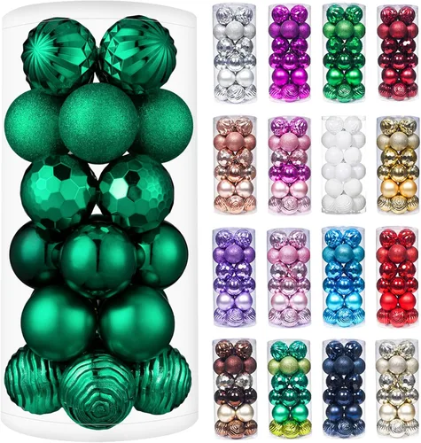 Vista 46 de XmasExp - Bolas de Navidad para colgar (34 unidades, irrompibles)