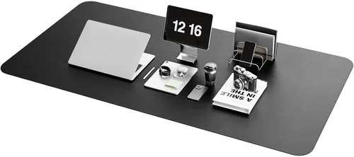 Vista 72 de YSAGi Alfombrilla de Escritorio de Cuero Antideslizante, Alfombrilla de Teclado para Escritorio de Computadora Portátil Impermeable, Protector