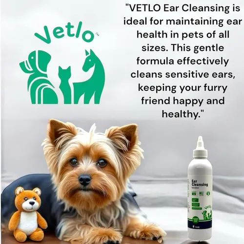 Vista 9 de Tratamiento de infección de oído para perros, limpiador de oídos con fórmula de aloe vera para limpiador de oídos para perros, evita infecciones