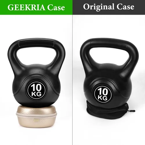 Vista 5 de Geekria Shield - Funda para auriculares compatible con Beats Solo 4/3/2/HD, bolsa de transporte de viaje de repuesto con almacenamiento de cables