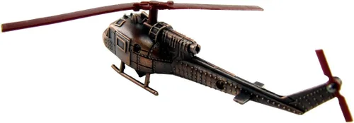 Vista 3 de Treasure Gurus Metal UH-1A Helicóptero Miniatura Réplica Die Cast Sacapuntas