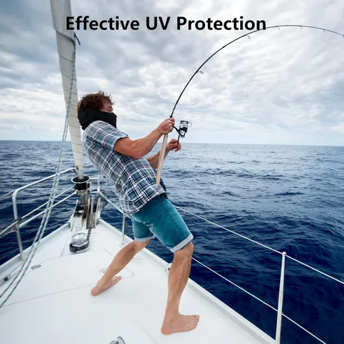 Vista 4 de Fuinloth Máscara de pasamontañas para el cuello de verano, protector UV, bufanda de esquí de motocicleta para hombresmujeres