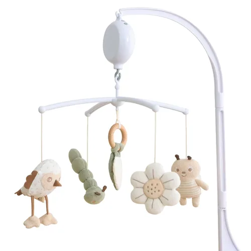 Vista 10 de Móvil para Cuna 35 Canciones de Cuna, Móviles de Algodón para Bebés para Cunas y Pack N Play, Fácil de Instalar, Juguetes de Animales de Peluche