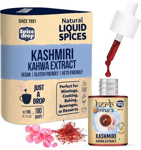 Vista 19 de Spice Drop Combo de té picante (extracto natural de jengibre, té masala y cardamomo), 0.2 fl oz (paquete de 3), para alimentos, bebidas y postres