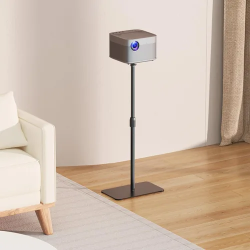 Vista 3 de suptek Soporte para proyector giratorio de 360°, altura ajustable de 36.6-46.8 pulgadas, soporte de montaje para mini proyector, compatible con Negro