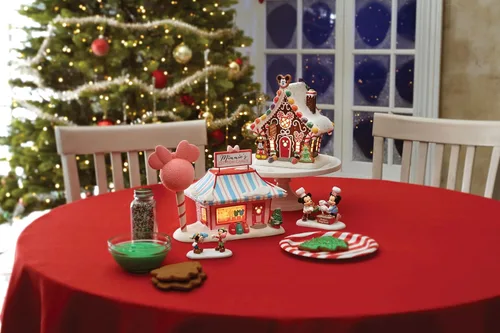 Vista 6 de Department 56 Disney Village 6001318 Minnie Cotton Candy Shop - Edificio iluminado, 7.5 pulgadas, multicolor, 6001318