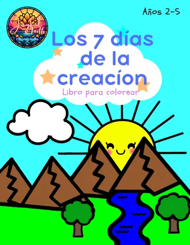 Los 7 días de la creación Libro para colorear- LIBRO EN ESPAÑOL