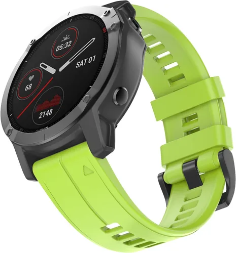 Vista 14 de OVERSTEP Correa de reloj compatible con Garmin Fenix 5 Watch Band de 0.866 pulgadas (0.866 in), bandas de silicona suave para reloj inteligente