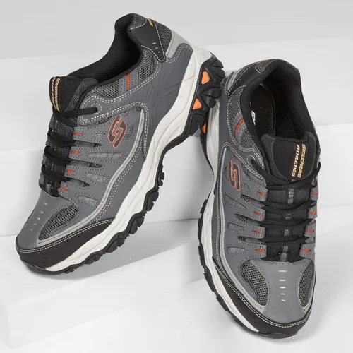 Vista 6 de Skechers Sport zapatos de agujetas con memory foam, modelo Fit Reprint, para hombre