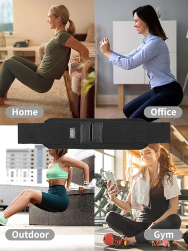 Vista 4 de Hip Thrust Belt by SEWD - Use Any Weight to do Lunges, Glute Bridges, Dips and Booty Workouts – Easy to Set Up with Dumbbells for At Home Hip Thrust