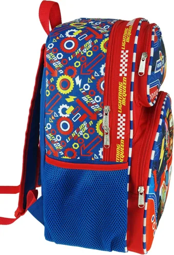 Vista 3 de Ruz Disney Cars - Mochila grande moldeada 3-D EVA de 16 pulgadas, Azul, Mochila 3D