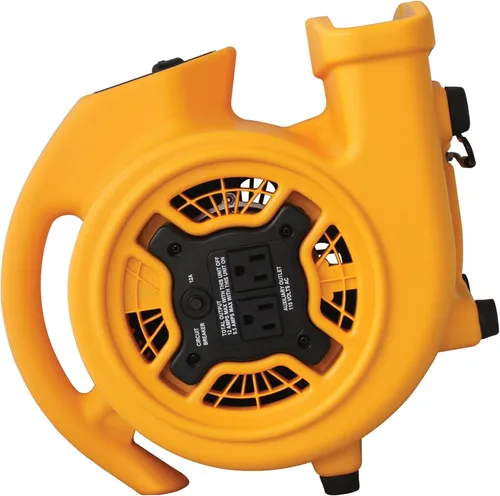 Vista 5 de XPOWER P-130A Mini Mighty - Motor de aire centrífugo de 1/5 HP 800 CFM, secadora de alfombras, ventilador de piso, soplador, apilable, cadena