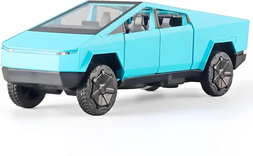 132 Diecast Mars Pickup Car ModelZinc Alloy Toy Carwith Sound and LightPull Backfor Kids Age 3 Year and UP Blue