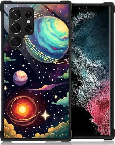 Vista 51 de Funda compatible con Samsung Galaxy S23 Plus, diseño de dos delfines con diseño increíble a prueba de golpes, antiarañazos, carcasa trasera de Dos