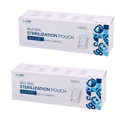 Vista 16 de 200 Bolsas de Esterilización Dental Autosellables 3.5x10 pulgadas 200/Caja 1 Caja