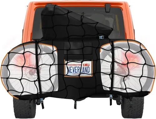 Vista 9 de NEVERLAND - Funda para bicicleta de transporte 2 600D impermeable con correas Heavy Duty Bike Rack Cover Fits 2 Bikes, 5-Layer Ripstop Oxford