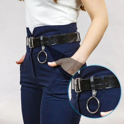 Vista 7 de 20 piezas de clip de metal para cinturón reutilizables para correa deslizante para acampar al aire libre cinturón hervidor de agua bolsa mochila