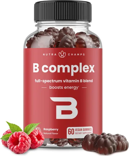 Vista 10 de Gotas líquidas orgánicas de complejo de vitamina B USDA Suplemento complejo de vitaminas B con gotas B1, B2, B3, B6, B7, B9 y metil B12