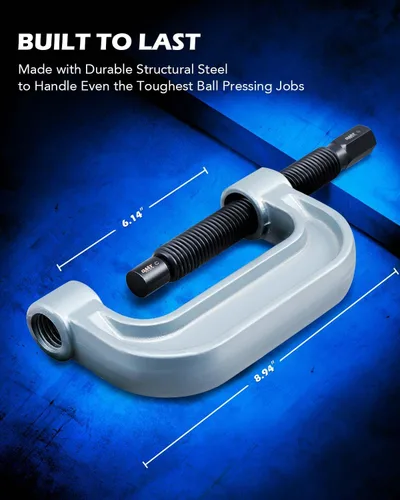 Vista 6 de Orion Motor Tech Prensa de rótula resistente y kit de herramientas de extracción de juntas en U con adaptadores 4x4, para la mayoría de automóviles