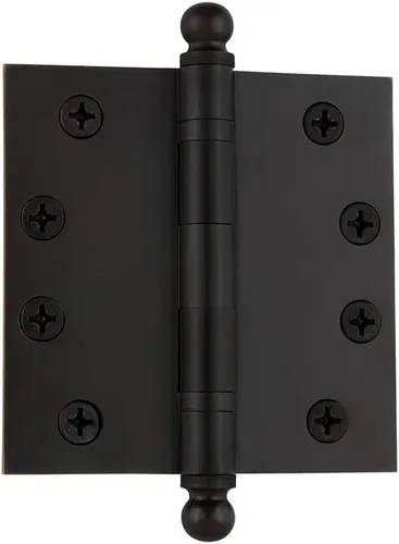 Vista 13 de Nostalgic Bisagra de puerta residencial con punta de bola de almacén con esquinas cuadradas