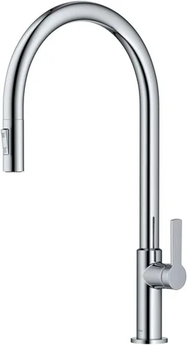 Vista 33 de KRAUS Oletto KPF-2820CH - Grifo de cocina extraíble de una sola manija en cromo, color cromado
