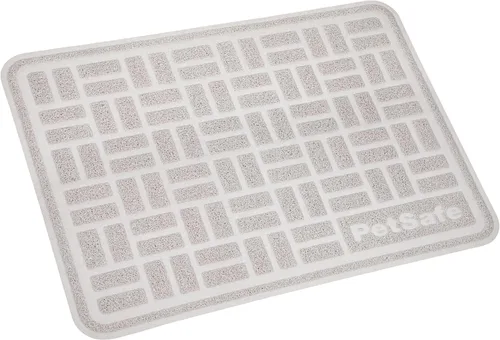 Vista 7 de PetSafe Tapete de arena para gatos, impermeable, para suelos higiénicos y limpios, parte trasera antideslizante de doble capa, textura apta