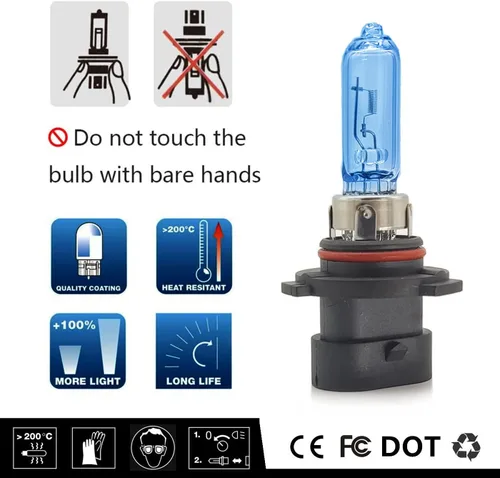 Vista 6 de 9005XS - Bombilla halógena para faros delanteros, 12 V, 60 W, 5000 K, color blanco, súper brillante