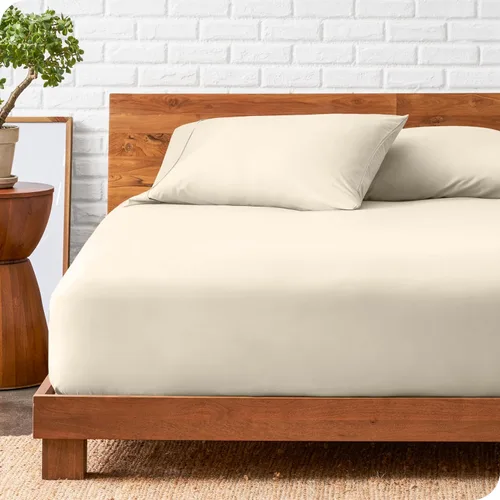 Vista 19 de Bare Home Juego de Sábana Bajera + Fundas de Almohada - Microfibra Ultra-Suave de Lujo 1800 - Doble Cepillado - Bolsillos Profundos - Ajuste Fácil