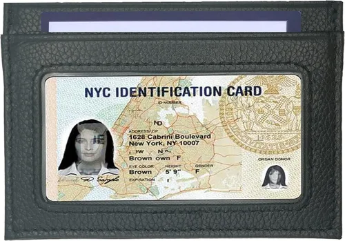 Vista 2 de Slim Minimalist Leather Wallet, Front Pocket Wallets,RFID Blocking,Credit Card Holder for Men&Women