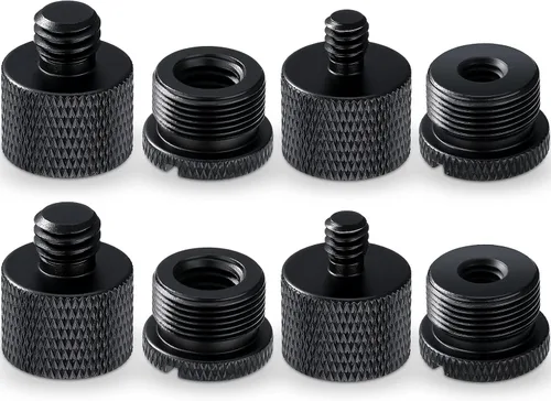 8 Piezas de Adaptador de Soporte de Micrófono 5/8 Hembra a 3/8 Macho y 3/8 Hembra a 5/8 Macho, 5/8 Hembra a 1/4 Macho y 1/4 Hembra a 5/8 Macho