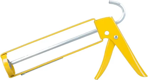 Dripless Pistola de calafateo profesional de barra hexagonal de marco abierto SH200 | Pistola de calafateo de metal sin goteo para cartuchos o tubos