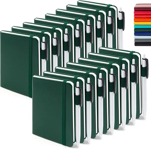 Vista 17 de Feela - Paquete de 15 cuadernos pequeños de bolsillo a granel, mini cuadernos de notas memo de tapa dura con líneas universitarias y soporte