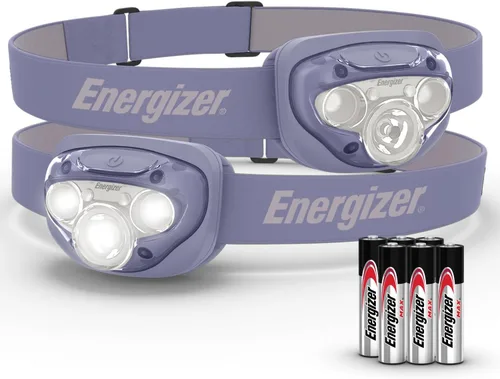 Vista 10 de Energizer Linterna frontal LED PRO (paquete de 2), faros resistentes al agua IPX4, luz de cabeza de alto rendimiento para exteriores, camping