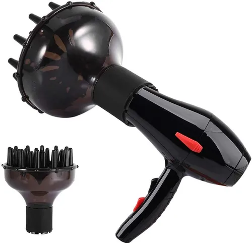Difusor universal para secadora, boquilla ajustable y control de volumen de aire, para estilo ondulado rizado, difusor profesional para uso en