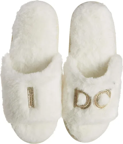 Vista 7 de Dearfoams Womens BrideBridesmaid I Do I Do Crew Giftable Wedding Slide Slipper
