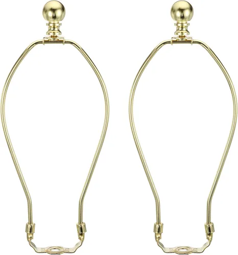 Vista 11 de PATIKIL Kit de arpa de lámpara de 5 pulgadas con remate, 2 juegos de soporte de sombra desmontable, accesorios de iluminación para lámparas de pie