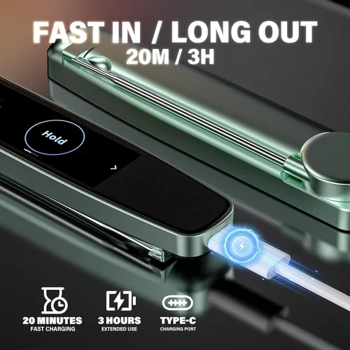 Vista 6 de AWLKIM 0.5s Termómetro Inteligente de Lectura Instantánea para Carne Digital, Pantalla Táctil HD de 3.8" con Temp-OS, Termómetro Profesional