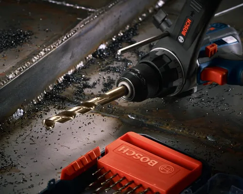 Vista 8 de BOSCH CO2159B - Broca de metal de cobalto M42 de 1 pieza de 1/2 pulgada x 6 pulgadas con vástago de tres planos para aplicaciones de perforación