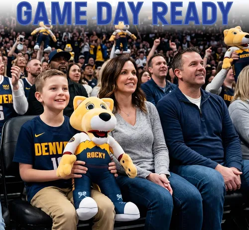 Vista 6 de Bleacher Creatures Denver Nuggets Rocky 18" NBA Mascot Plush Figure - Officially Licensed, Stands on Its Own, for Play or Display