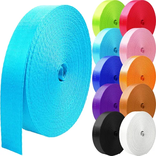 Vista 9 de Correa de nailon de 1 pulgada, 1.5 pulgadas, 2 pulgadas, correa de nailon para cinturón, correas de mochila, 10, 25, 50, 3.3 yardas