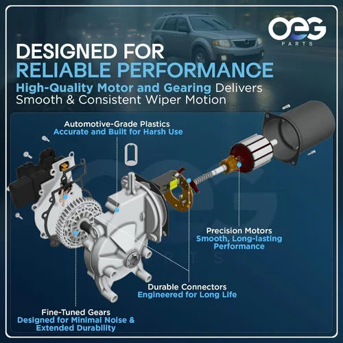 Vista 7 de Parts Player motor de limpiaparabrisas para Jeep Wrangler TJ 1997 1998 1999 2000 2001 2002 4864892